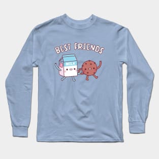 Cute Milk And Cookie, Best Friends Long Sleeve T-Shirt